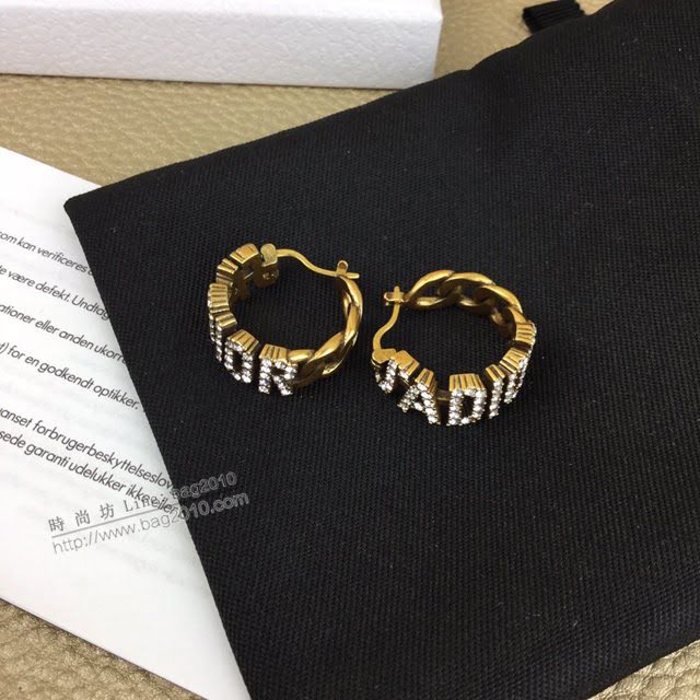 Dior飾品 迪奧經典熱銷新款字母耳環 圈圈耳釘  zgd1213